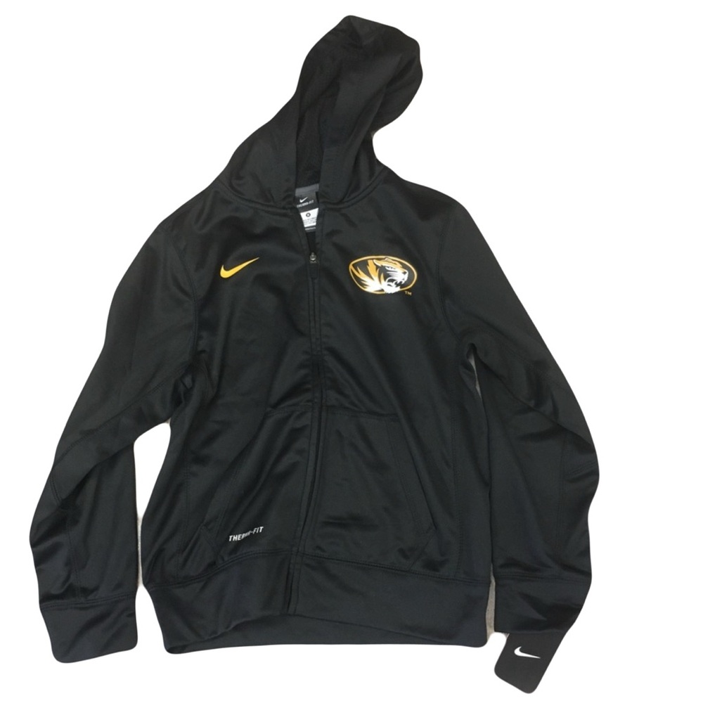 Missouri Tigers Nike Therma Full-Zip Youth Hoodie Sweatshirt